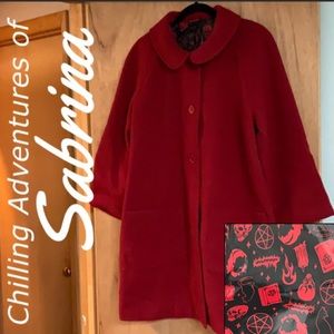 Hot Topic Red Pea Coat